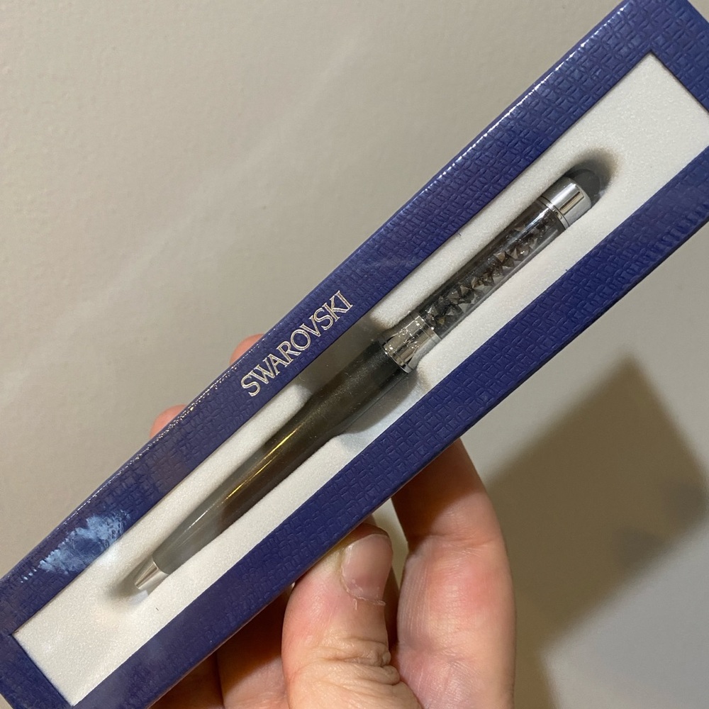 Swarovski Black Crystal Pen with stylus